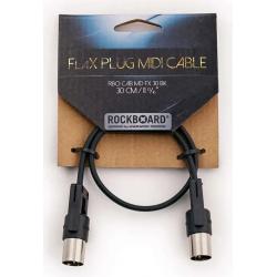 Cables para Micrófonos Rockboard Flax Plug MIDI 30CM Cable