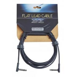 Cables de guitarra Rockboard Flat Instrument Acodado 3M Cable