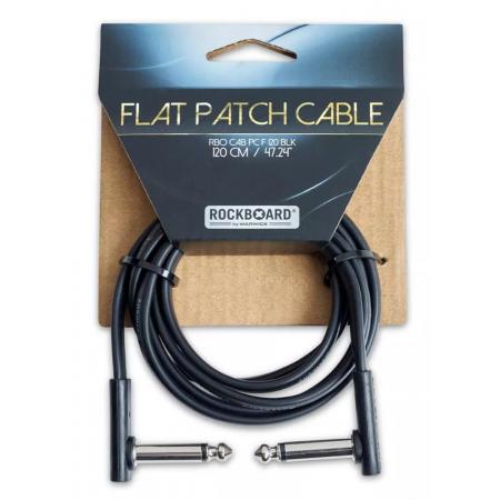 Cables de guitarra Rockboard Flat Patch 1,2M Negro Cable