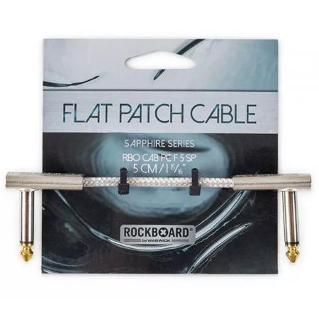 Cables de guitarra Rockboard Sapphire Series Flat Patch 5CM Cable