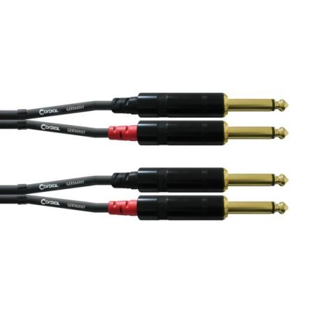 Cables Varios  Cordial CFU06PP Jack Mono Doble 60CM Cable