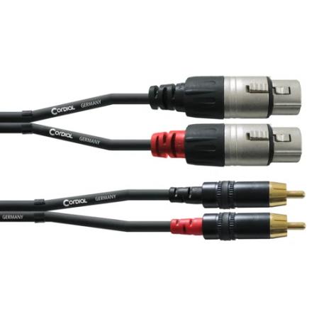 Cables Varios  Cordial CFU3FC Doble XLR/RCA 3M Cable
