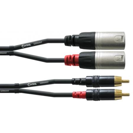 Cables Varios  Cordial CFU15MC Doble XLR/RCA 1,5M Cable