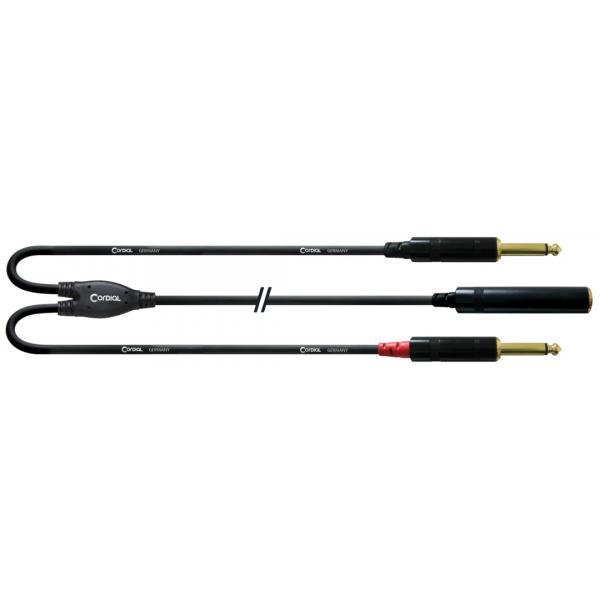 Cordial CFY03KPP Y Jack Stereo Hembra/2 Mono 30CM Cable