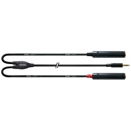 Cables Varios  Cordial CFY03WGG Y Minijack Stereo/2 Jack Hembra 30CM Cable