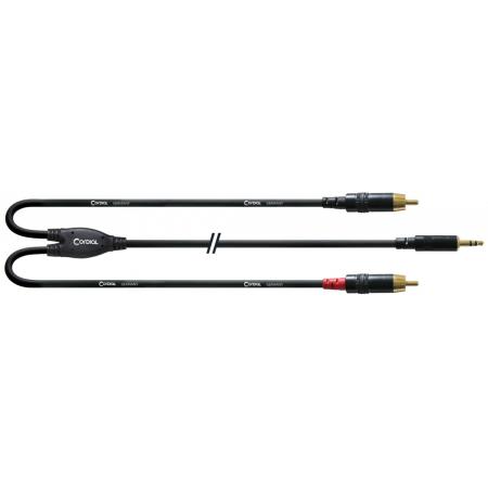 Cables Varios  Cordial CFY09WCC Y Mini Jack/Stereo RCA 90CM Cable