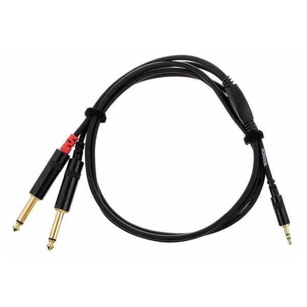 CORDIAL CABLES Câble Y Bretelle Mini-Jack Stéréo Vers 2 Jack Mono 3m - Essentials