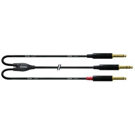 Cables Varios  Cordial CFY15VPP Y Jack Estereo/ 2 Jack Mono 1,5M Cable