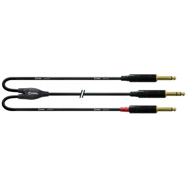Cordial CFY15VPP Y Jack Estereo/ 2 Jack Mono 1,5M Cable
