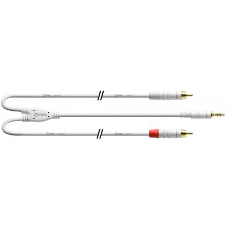 Cables Varios  Cordial CFY15WCCLONG Blanco Y Mini Jack/Estereo RCA 1,5M Cable