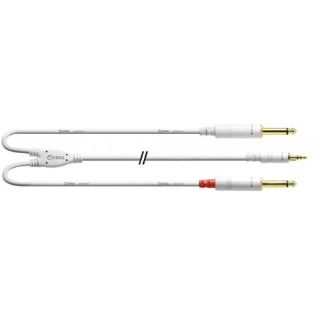 Cables Varios  Cordial CFY15WPP Blanco Y Minijack Estereo/2 Jack Mono 1, 1,5M Cable