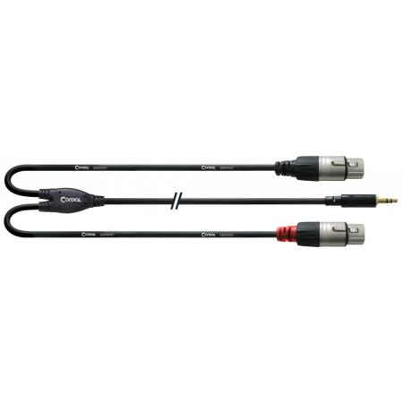 Cables Varios  Cordial CFY18WFF Y Minijack Estereo/2 XLR 1,8M Cable