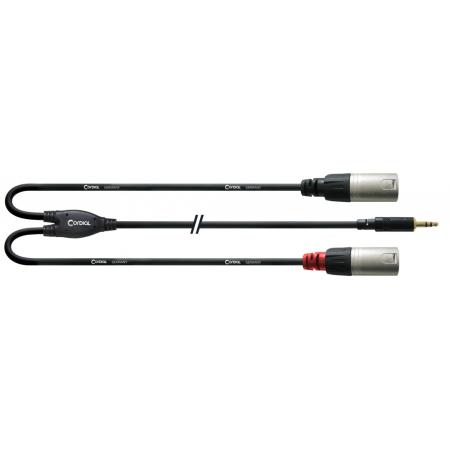 Cables Varios  Cordial CFY3WMM Y Minijack Estéreo/2 XLR Macho 3M Cable