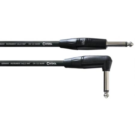 Cables de guitarra Cordial CII9PR Jack Recto Acodado 9M Cable