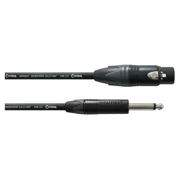 Cordial CPM5FP Jack XLR/Mono Hembra 5M Cable Micrófono