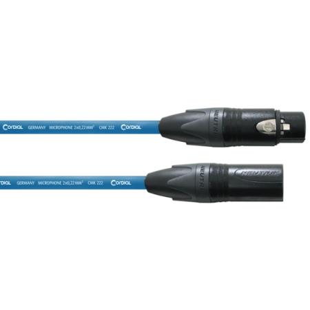 Cables para Micrófonos Cordial CPM5FMBL Azul XLR 5M Cable Micrófono