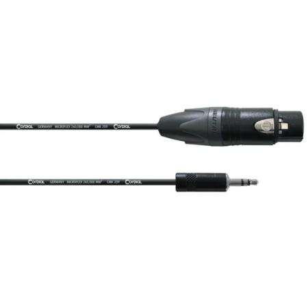 Cables para Micrófonos Cordial CPM15FWUNB XLR/Minijack Estéreo 1,5M Cable