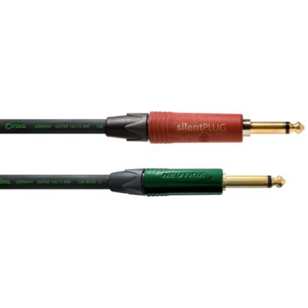 Cables para Instrumentos Cordial CRI3PP Silent Jack 3M Verde Cable