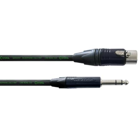 Cables para Micrófonos Cordial CRM5FV Jack XLR/Estéreo Hembra 5M Cable
