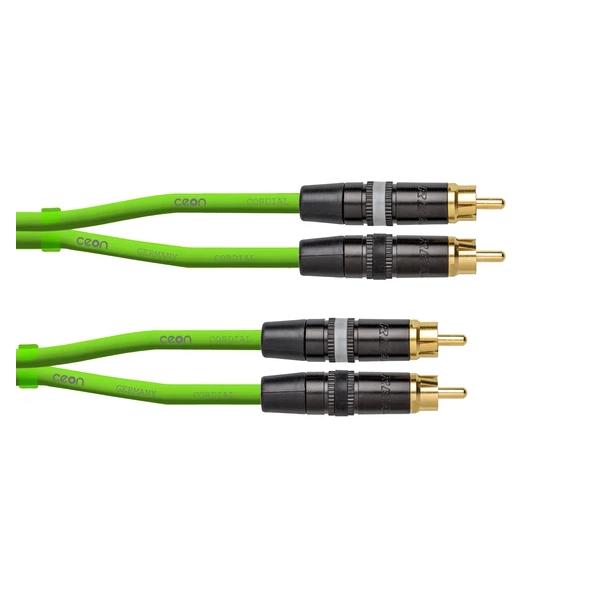 Cordial DJRCA3G RCA RCA 3M Verde Cable