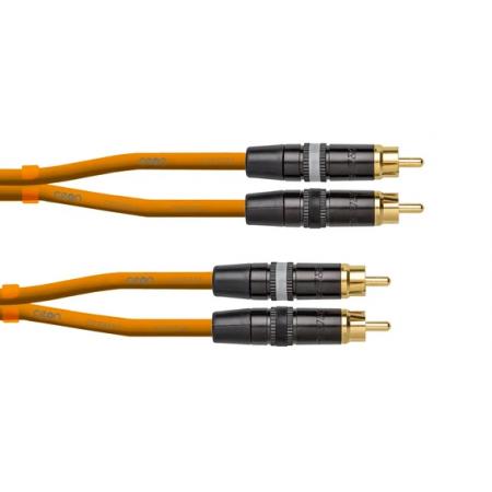 Cables para Micrófonos Cordial DJRCA06O RCA RCA 60CM Naranja Cable