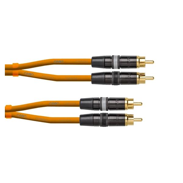 Cordial DJRCA15O RCA RCA 1,5M Naranja Cable