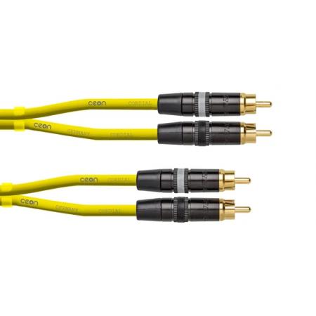 Cables para Micrófonos Cordial DJRCA15Y RCA RCA 1,5M Amarillo Cable