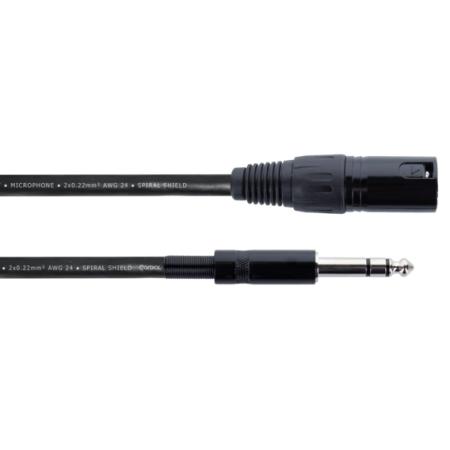 Cables Varios  Cordial EM3MV Macho XLR Jack Estéreo 3M Cable
