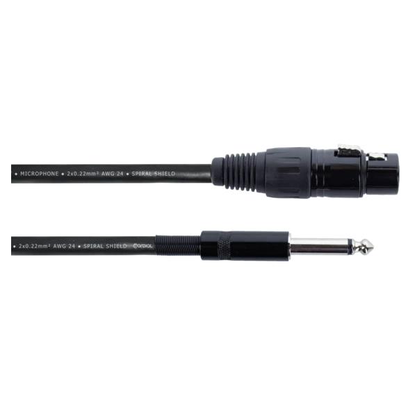 Cordial EM10FP Jack XLR Mono Hembra 10M Cable