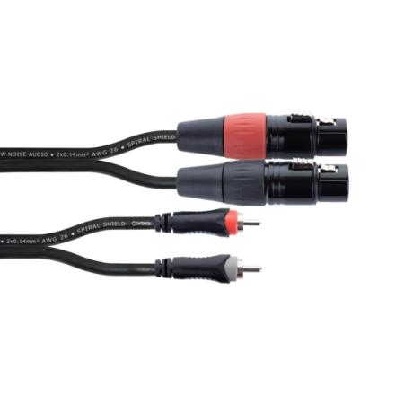 Cables Varios  Cordial EU15FC DOBLE XLR/RCA Hembra 1,5M Cable