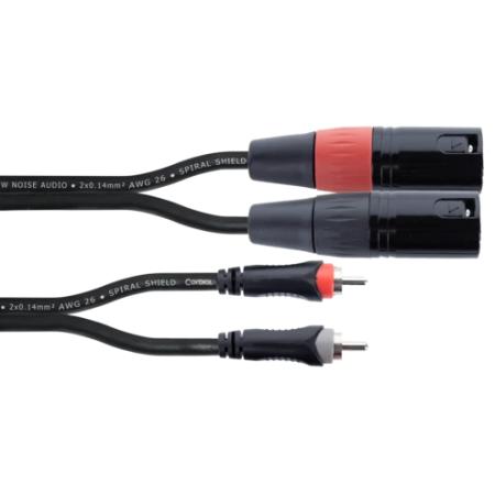 Cables Varios  Cordial EU15MC XLR/RCA Macho Dual 1,5M Cable