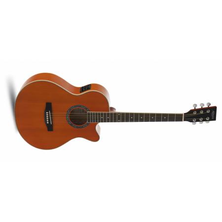 Guitarras Electroacústicas Admira Indiana Naranja Brillo Guitarra Electroacústica