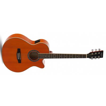 Guitarras Electroacústicas Admira Indiana Naranja Satinada Guitarra Electroacústica