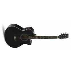 Guitarras Electroacústicas Admira Indiana Negra Brillo Guitarra Electroacústica