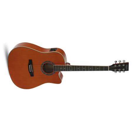 Guitarras Electroacústicas Admira Tennessee Naranja Brillo Guitarra Electroacústica