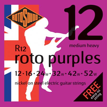 Cuerdas de Guitarra Eléctrica Rotosound R12 12-52 Cuerdas Guitarra Eléctrica