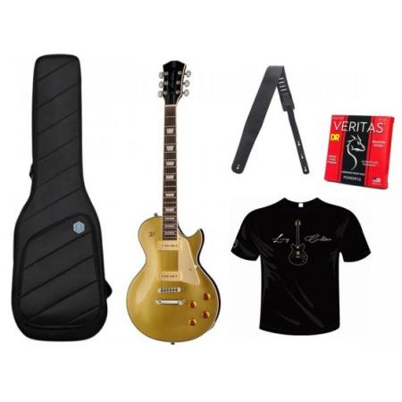 Pack guitarra eléctrica Sire Guitars Larry Carlton LV7 Gold Top Pack Guitarra Eléctrica