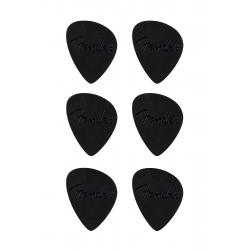 Púas Fender Set 6 Púas Asimétricas Negro