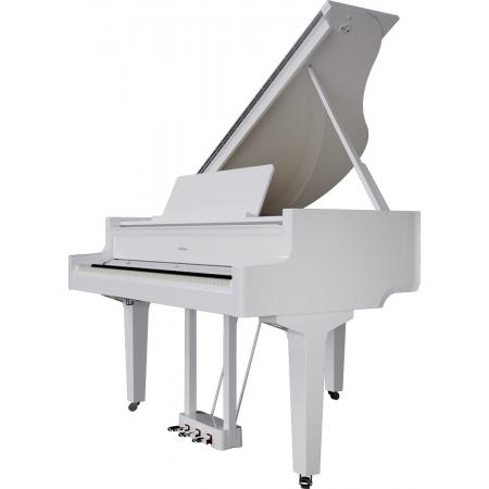 Pianos Electrónicos Roland GP9MPW Moving Keys Blanco Pulido Piano Digital