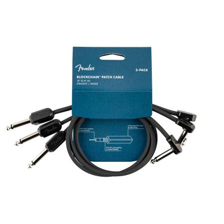 Cables para Instrumentos Fender Blockchain 16" Cable Pack 3 Latiguillos