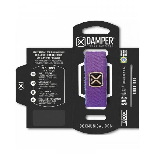 box Damper  DTLG22 Amortiguador de cuerdas Large Púrpura