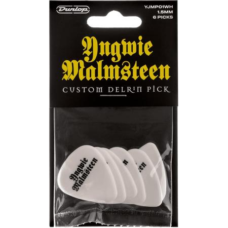 Púas Dunlop YJMP-02RD Yngwie Malmsteen 1.5mm Blanco  Bolsa 6 Púas