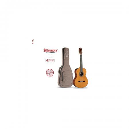 Guitarra Clásica - Guitarra española Alhambra 5P NAT Guitarra Clásica + Funda 9738 Alhambra