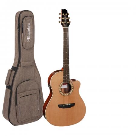 Guitarras Electroacústicas Alhambra CSS3 CW E9 Guitarra Electroacústica Natural + Funda 9738 Alhambra