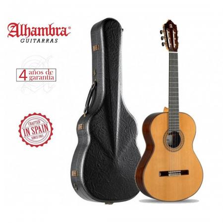 Guitarra Clásica - Guitarra española Alhambra Guitarra Clásica 9P + Estuche 9557 Alhambra