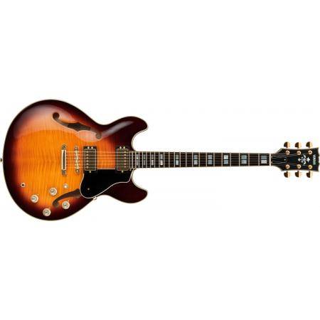 Guitarras Eléctricas Yamaha  SA2200 Guitarra Eléctrica Semicaja Brown Sunburst
