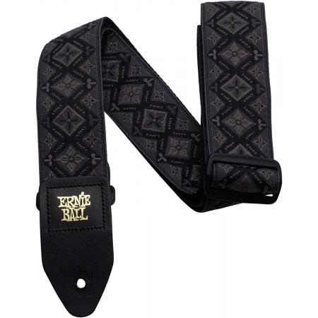 Correas Guitarra CORREA GUITARRA BAJO JACQUARD POLYPRO REGAL BLACK ERNIEBALL