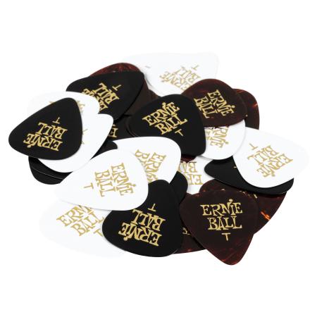 Púas Ernie Ball 9176 Celluloide Thin Assorte Pack 12 Púas