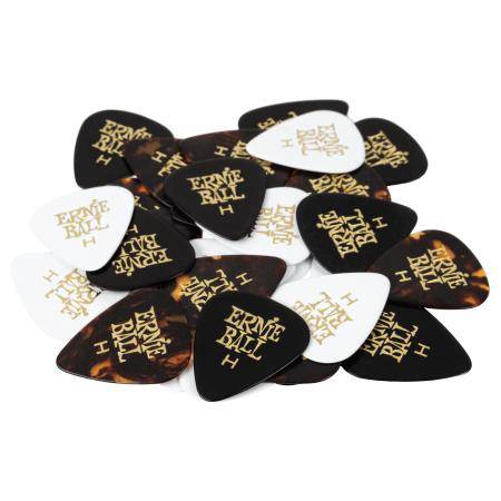 Púas Ernie Ball 9180 Celluloide Heavy Assorte Pack 12 Púas