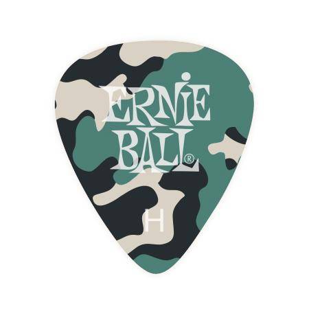 Púas Ernie Ball 9223 Cellulose Medium Camouflaje Pack 12 Púas
